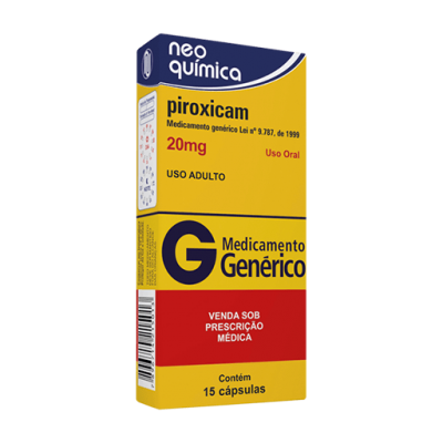 Piroxicam 20Mg 15Cpr Gen.neo Química