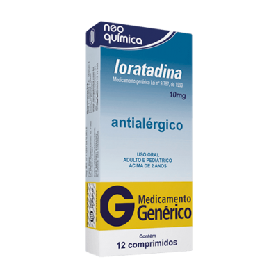 Loratadina 10Mg 12Cpr Gen.neo Química