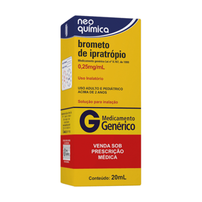 Brometo Ipratropio 0,25Mg 20ML Gen.neo Química