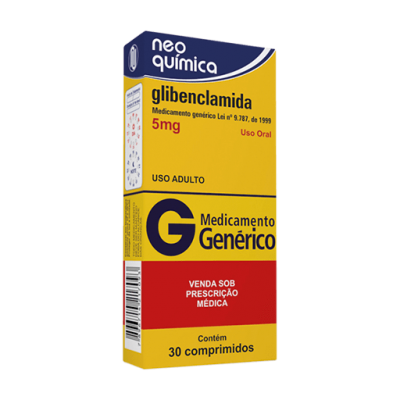 Fp.glibenclamida 5Mg 30Cpr Gen.neo Química