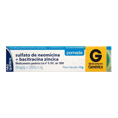 Neomicina + Bacitracina Pomada 15G Gen.neo Química