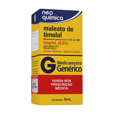 Timolol 0,5% Sol Oft 5ML Gen.neo Química