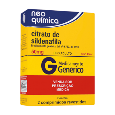 Sildenafila 50Mg 2Cpr Gen.neo Química