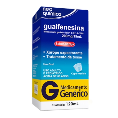 Guaifenesina 200Mg/5ML Xpe 120ML Gen.neo Química