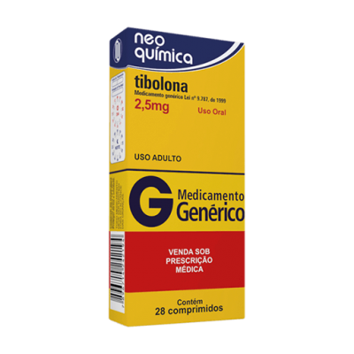 Tibolona 2,5Mg 28Cpr Gen.neo Química