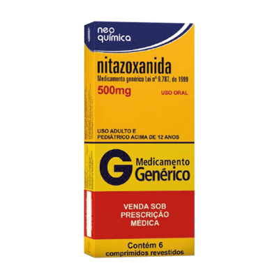 Nitazoxanida 500Mg 6Cpr Gen.neo Química