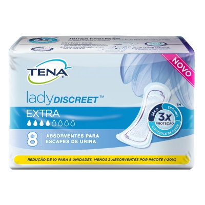 Absorvente Tena Lady Extra 8Un