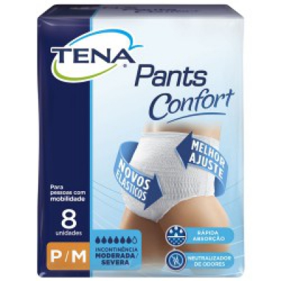 Roupa Íntima Tena Pants Confort P/m 8Un