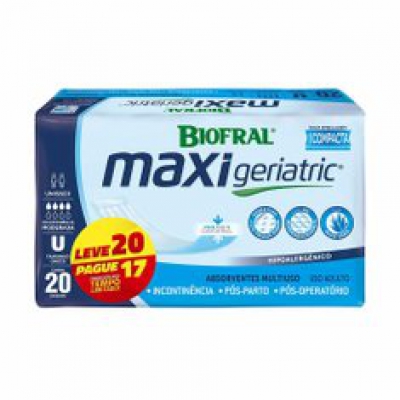 Absorvente Biofral Maxi Geriatric Leve20 Pague17Un