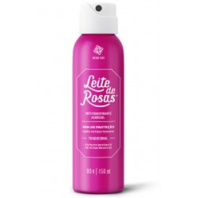 Desodorante Leite de Rosas F Aero Tradicional 48H 90ML