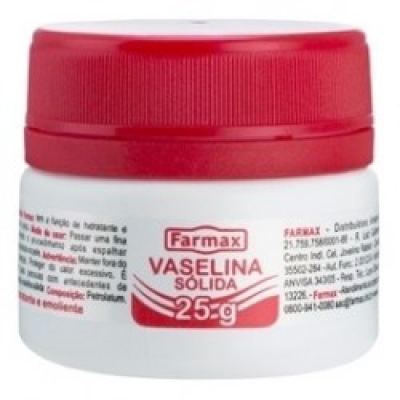 Vaselina Sólida Farmax Geleia Hidratante 25G