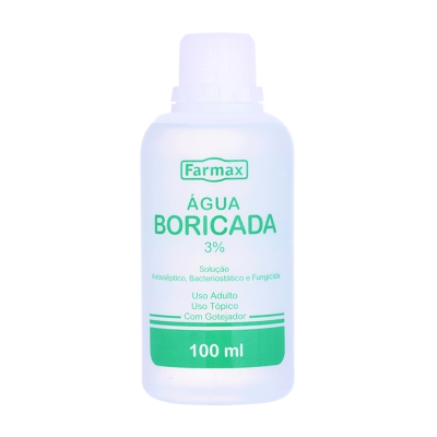 Água Boricada Farmax 100ML