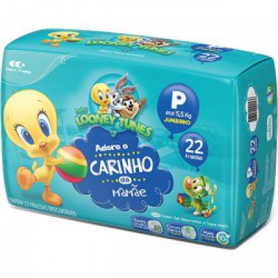 Fralda Looping Looney Tunes Jumbinho P 18Un