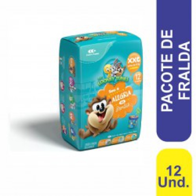 Fralda Looping Looney Tunes Jumbinho Xxg 12Un