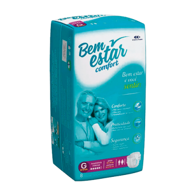Fralda Cotidian Bem Estar Confort G 7Un