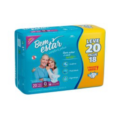 Fralda Cotidian Bem Estar Confort G 18Un