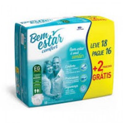 Fralda Cotidian Bem Estar Confort Xg 16Un (Fp)
