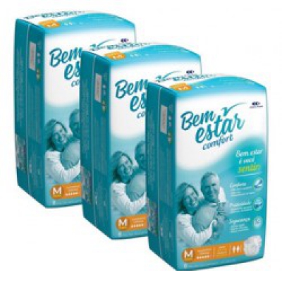 Fralda Cotidian Bem Estar Confort M 20Un