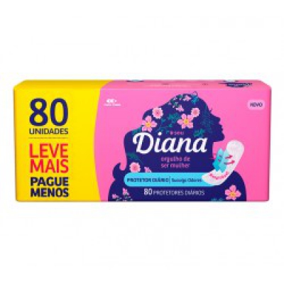 Absorvente Diana Protetor Diário 80Un