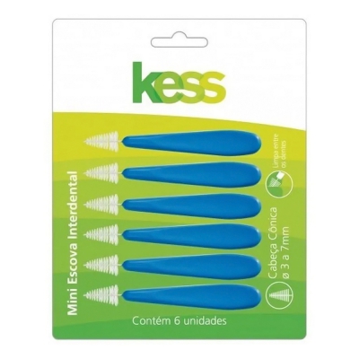 Escova Dental Kess Interdental Conica 6Un