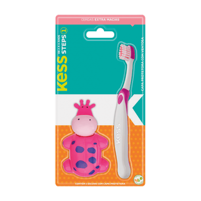 Escova Dental Kess Steps Com Capa