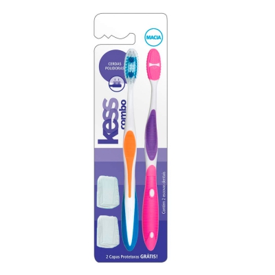 Escova Dental Kess Combo Macia Leve2Un Pague1Un