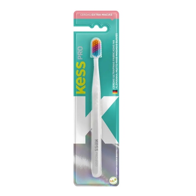 Escova Dental Kess Pro Colorful Extra Macia Ref.2104