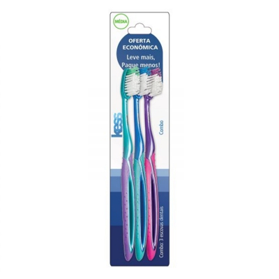 Escova Dental Kess Media 3Un