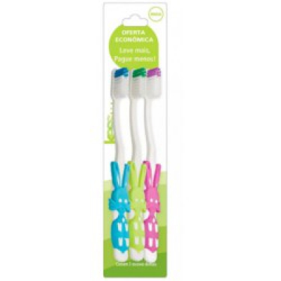 Escova Dental Kess Infantil Basic Pets 3Un 2566