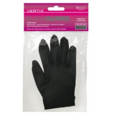 Luva Vertix Black M 2Un
