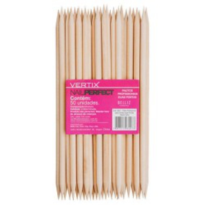 Palito de Unha Vertix Duas Pontas 50Un Ref.3247