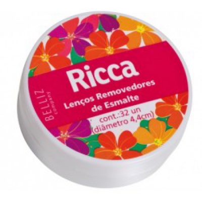 Lenço Removedor de Esmalte Ricca 32Un