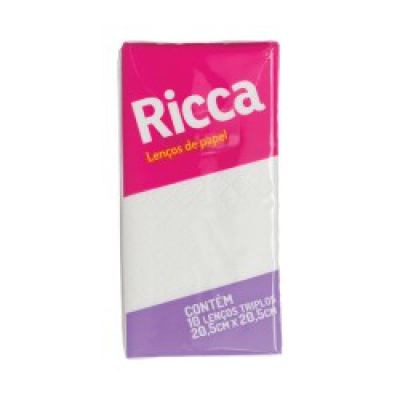 Lenço de Papel Ricca 10Un Ref.3704