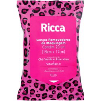 Lenço Limpeza Facial Ricca 20Un 3712