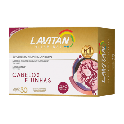 Lavitan Cabelos e Unhas 30Cps