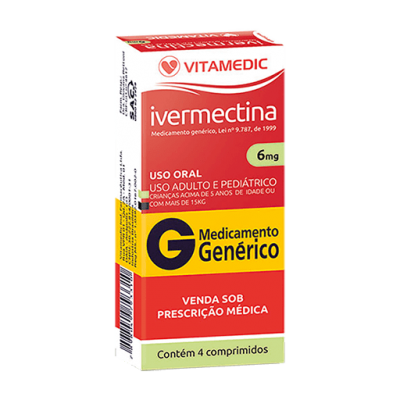 Ivermectina 6Mg 4Cpr Gen.vitamedic
