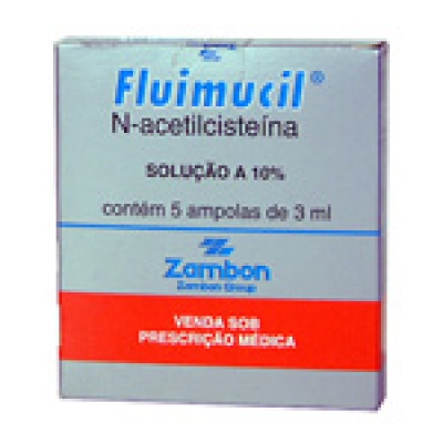 Fluimucil 100Mg/ml Inj 5Ampolas 3ML