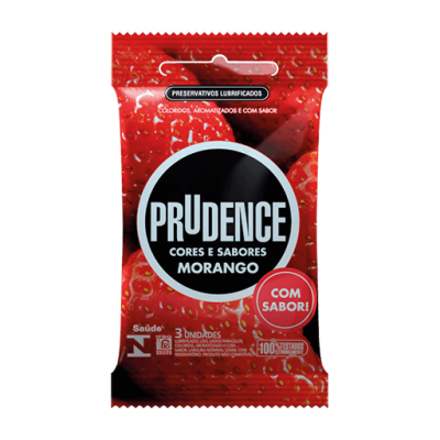Preservativo Prudence Aroma Morango 3Un