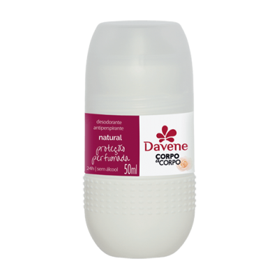 Desodorante Davene F Roll-On Corpo A Corpo Natural 50ML