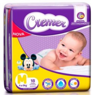 Fralda Cremer Jumbinho M 18Un Nova