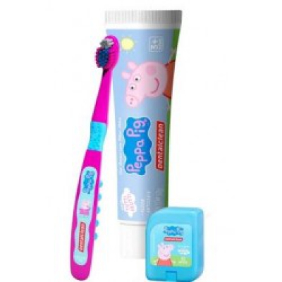 Escova Dental Dental Clean Infantil Peppa Kit Viagem