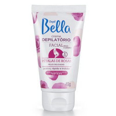 Creme Depilatório Depil Bella Facial Pétalas de Rosas 40G