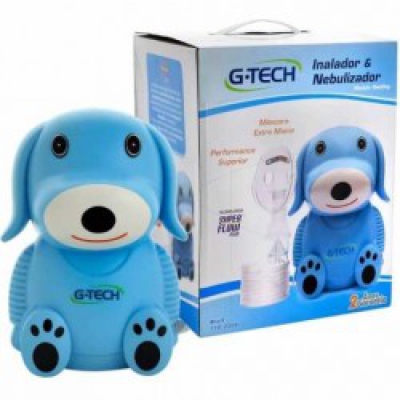 Inalador e Nebulizador G-Tech Dog Azul Ref.nebdogaz