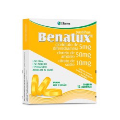 Benatux Pastilha 12Un Mel & Limão
