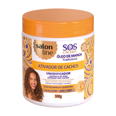 Ativador de Cachos Salon Line Óleo de Manga Pote 500G