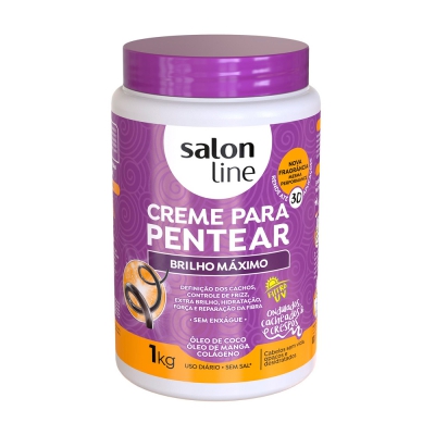 Creme de Pentear Salon Line Brilho Máximo 1KG