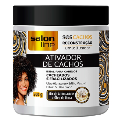 Ativador de Cachos Salon Line Arginina Reconstrução 500G