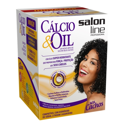 Guanidina Salon Line Kit Cálcio & Oil Sos Cachos