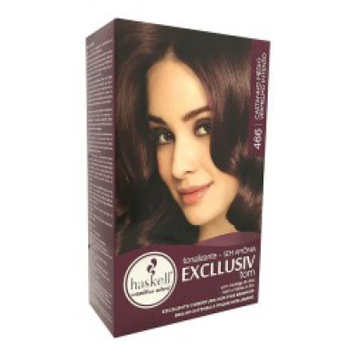 Tonalizante Haskell 466 Castanho Médio Vermelho Intenso