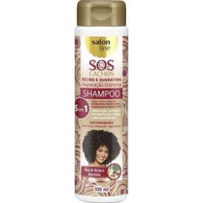 Shampoo Salon Line Sos Cachos Rícino e Queratina 300ML